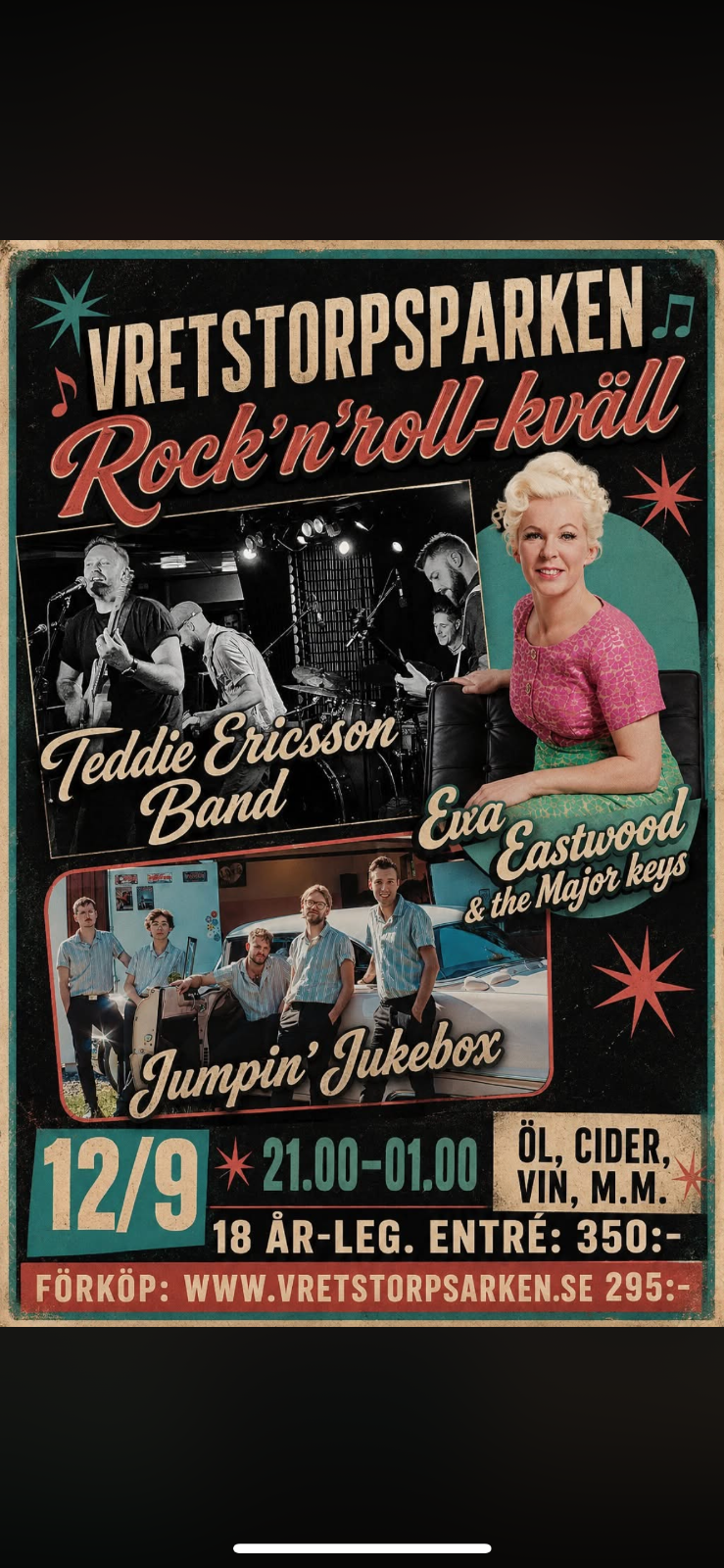 Rock n roll kväll Vretstorpsparken