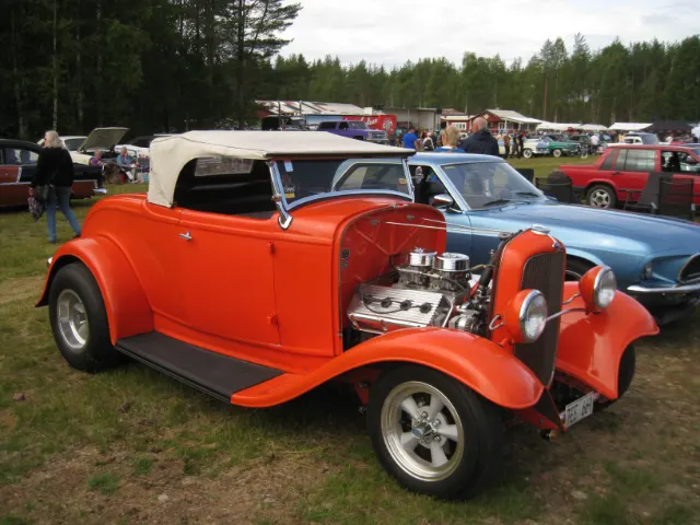 Älvdalen Musik & Motorfestival – bild 8 av 20 (Älvdalen, 6 aug. 2026) USA-bilar på Jalopy