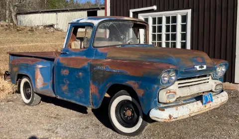 Chevrolet 1958 Chevrolet -58 Apache 3200 Stepside Pickup till salu i Tidaholm – bild 4 av 8