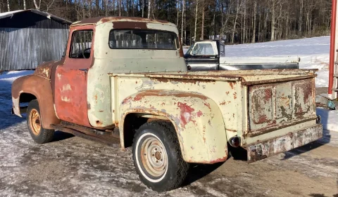 Ford 1956 Ford F100 1956 Shortbed Stepside Pickup till salu i Tidaholm – bild 3 av 8