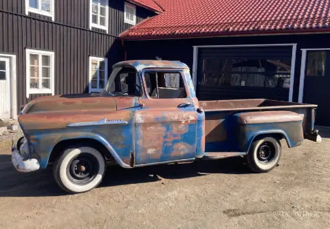 Chevrolet 1958 Chevrolet -58 Apache 3200 Stepside Pickup till salu i Tidaholm – bild 1 av 8