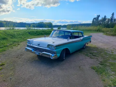 Ford 1959 Ford fairlane 500 club Victoria ht -59 till salu i Vetlanda – bild 7 av 8