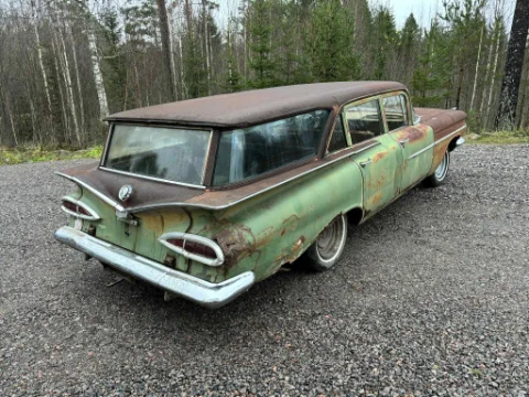 Chevrolet 1959 Chevrolet Brookwood hgw -59 ev. byte till salu i Vallsta – bild 3 av 8
