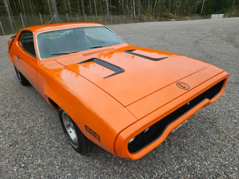 Plymouth 1971 Plymouth Road Runner 340/727 Helrenoverad bil i mycket fint skick till salu i Strängnäs – bild 5 av 8
