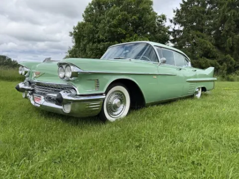 Cadillac 1958 Deville 4 dörrars hardtop. V8. Automat. Trippelgrön. till salu i Mellerud – bild 4 av 8