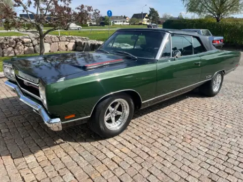 Plymouth 1969 GTX Convertible. 440 Airgrabber / Manuell. Super Track Pack. Dana 60. PS. PB. 1 av 701 ex. till salu i Mellerud – bild 4 av 8