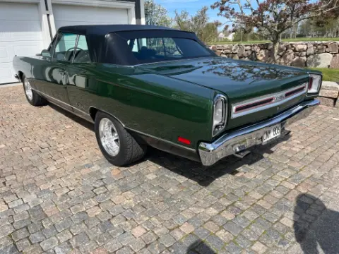 Plymouth 1969 GTX Convertible. 440 Airgrabber / Manuell. Super Track Pack. Dana 60. PS. PB. 1 av 701 ex. till salu i Mellerud – bild 3 av 8