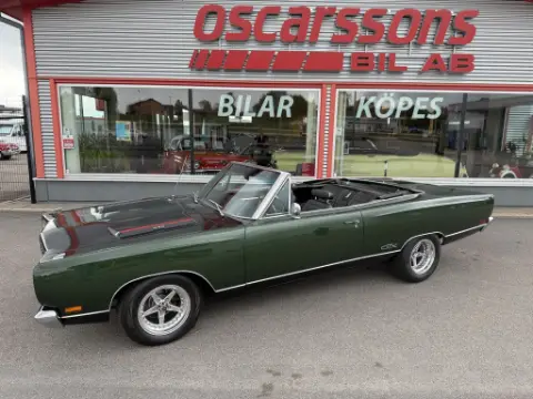 Plymouth 1969 GTX Convertible. 440 Airgrabber / Manuell. Super Track Pack. Dana 60. PS. PB. 1 av 701 ex. till salu i Mellerud – bild 1 av 8